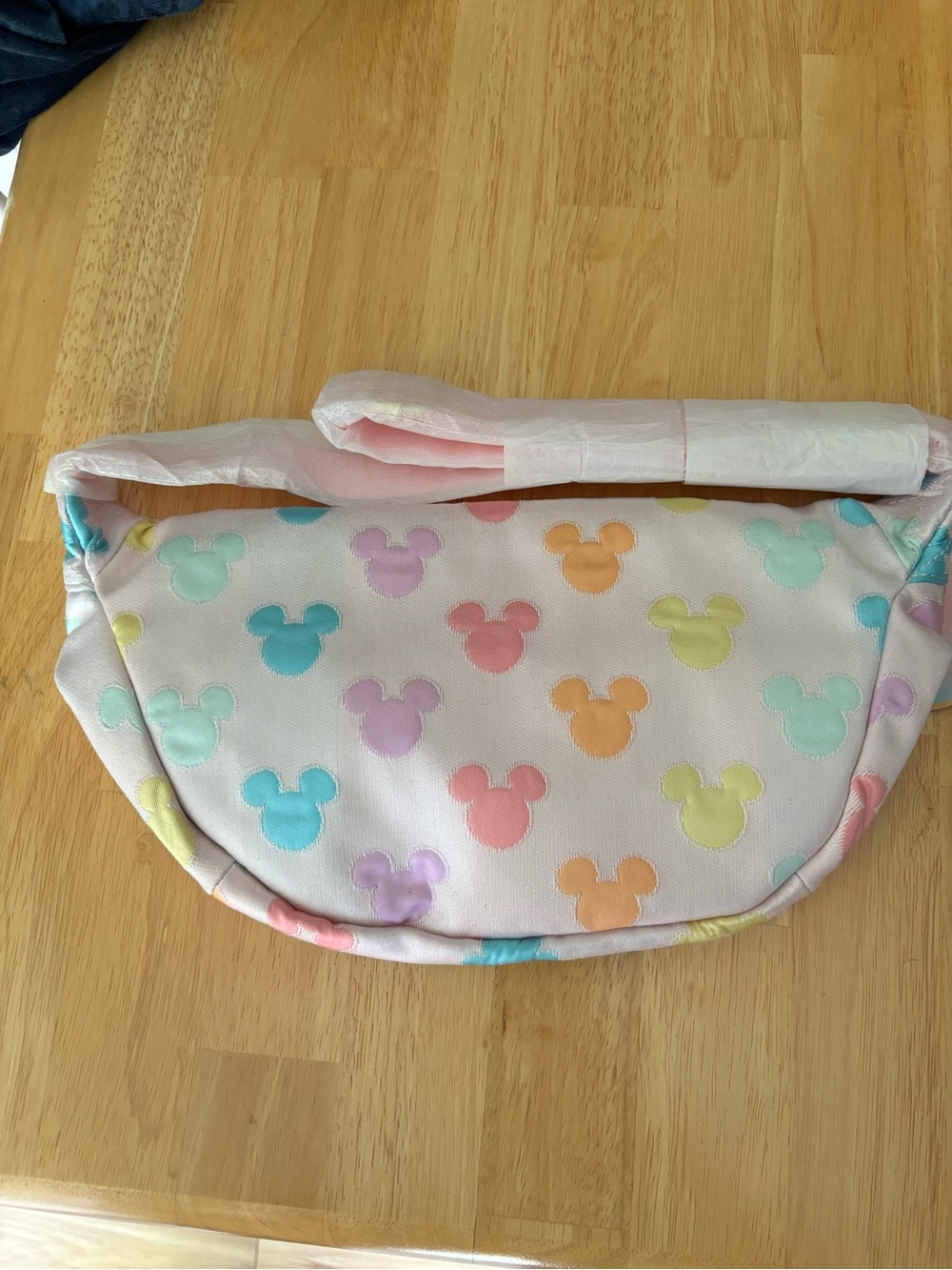 Stoney Clover Lane x Disney Pastel Rainbow Mickey Mouse Icon Head x Jumbo Fanny - Picture 8 of 10
